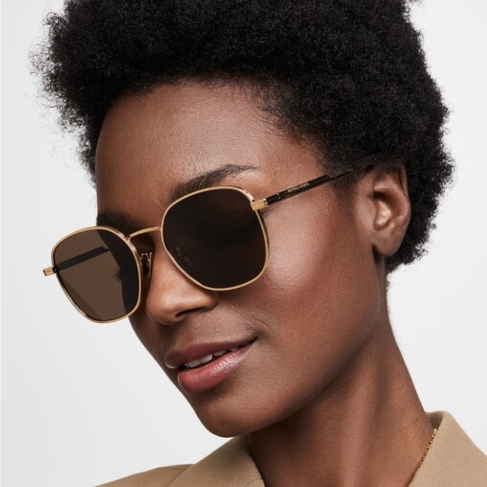 Bottega Veneta round metal sunglasses